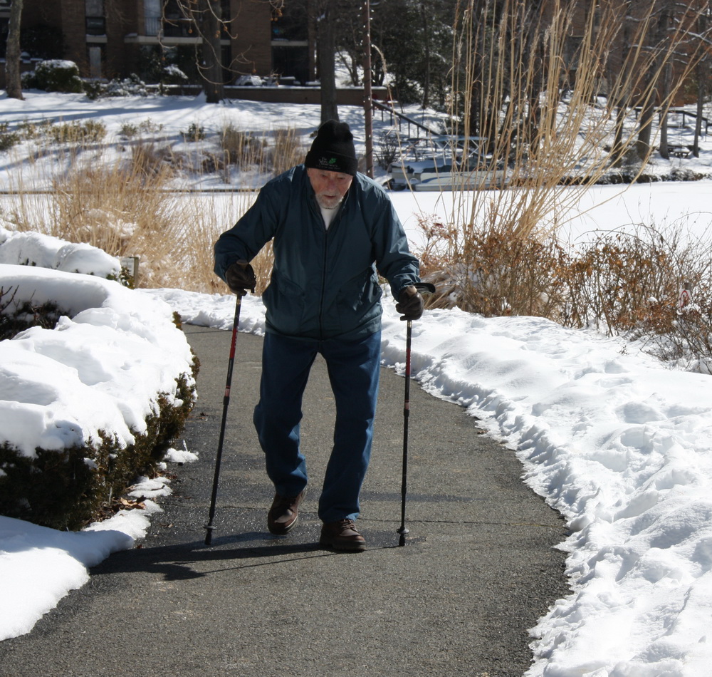 Robert Simon out for a walk