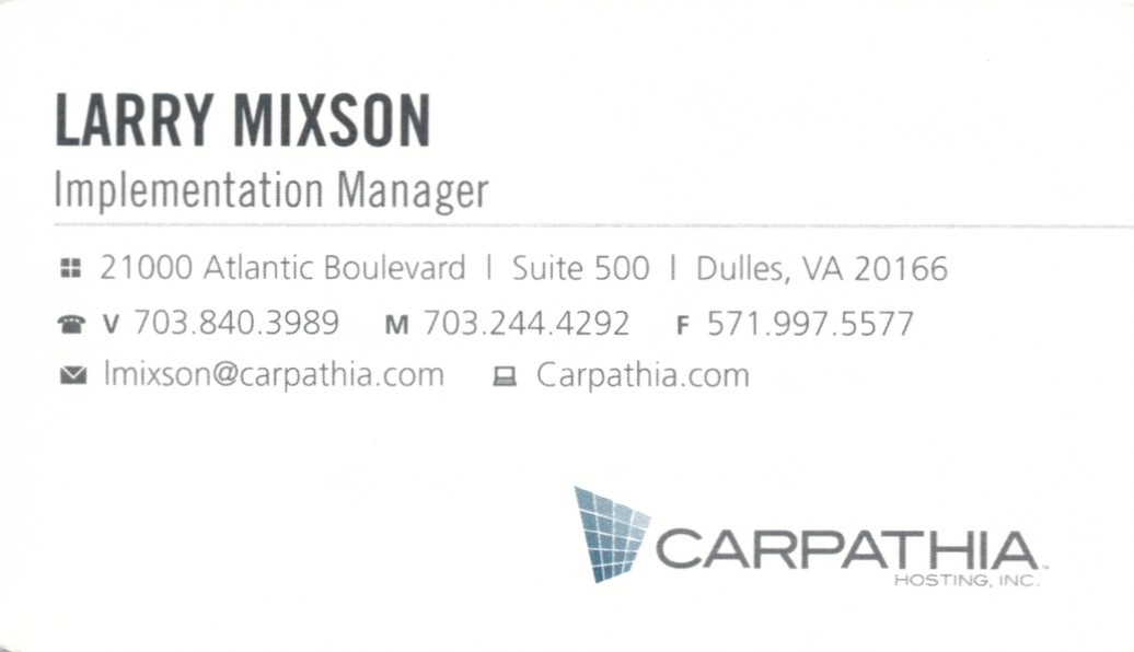 Carpatiha Business Card