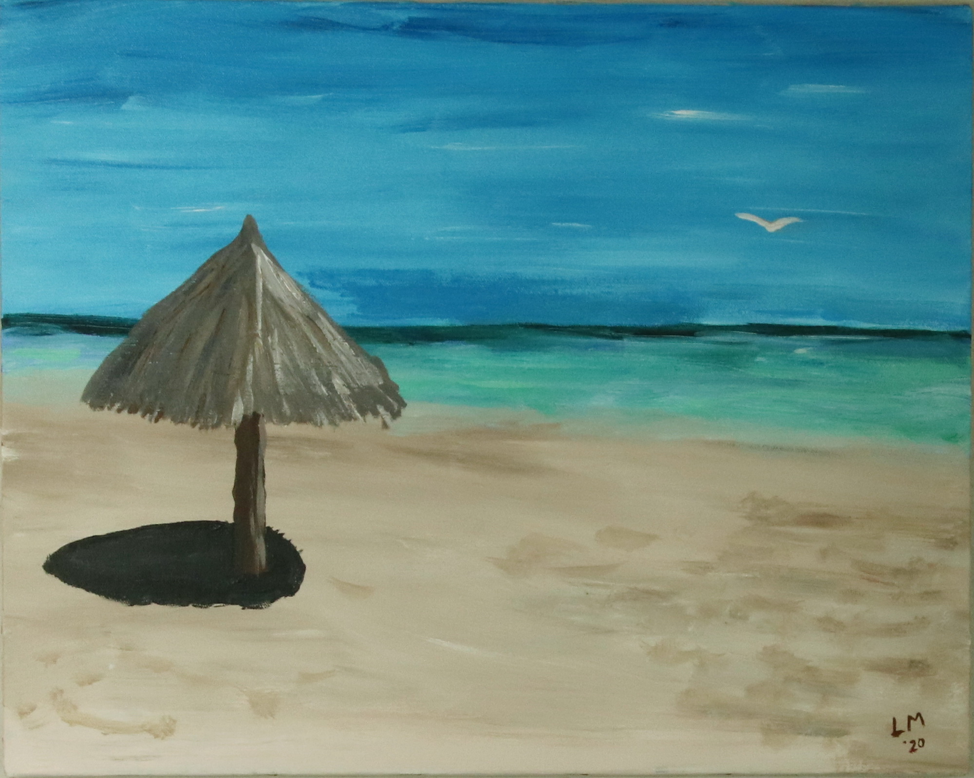 Beach - 2020<br>After many years of not painting I was inspired to do so as a result of COVID19. 