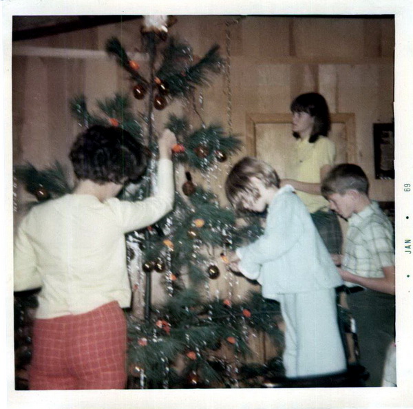 Christmas at Grandpa Junior's cabin in N.C.