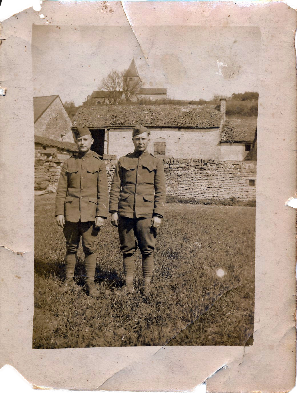 Wilbur and friend WWI France