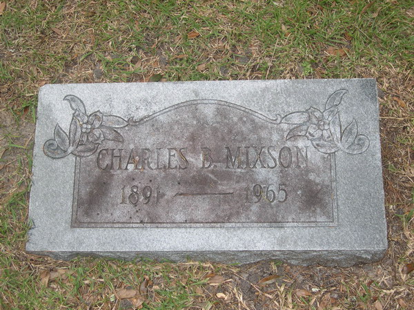 Mixson, Charles Ben tombstone