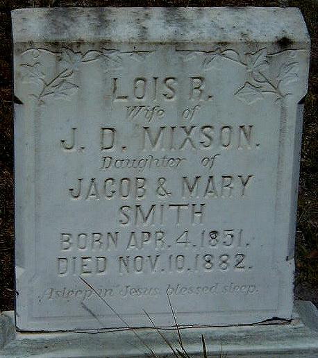 Mixson, Lois B. Tombstone