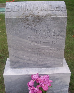 Tombstone of Issac Schwander