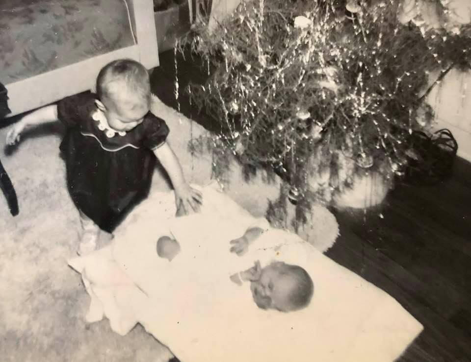 Larry Under Christmas Tree