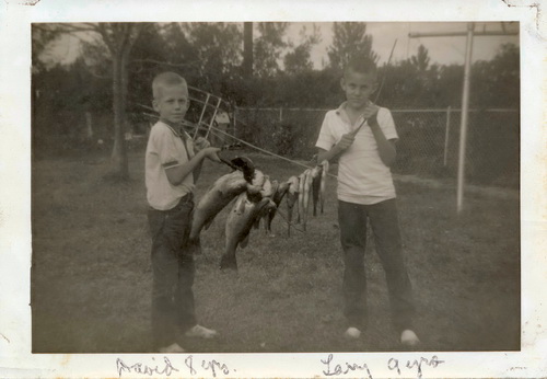Larry and David with Fish