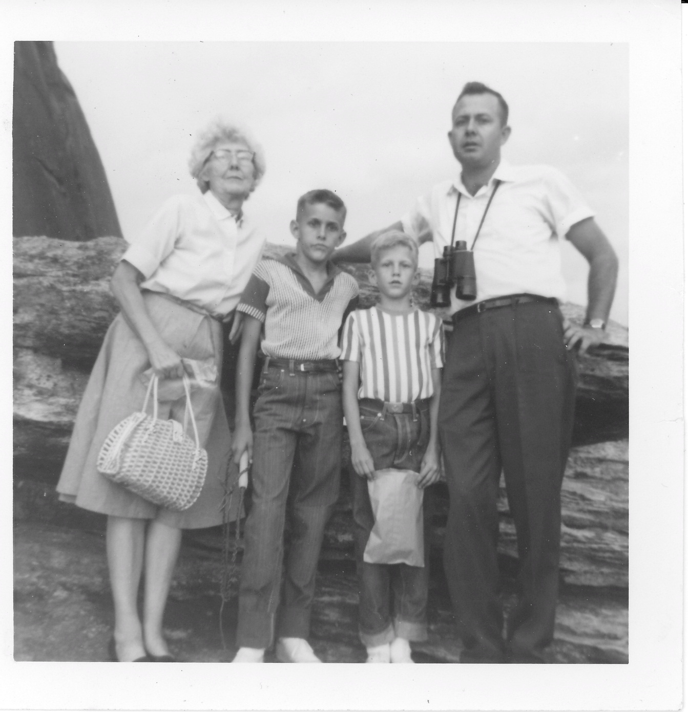 Grandma Mixson, Larr, David, Morris in North Carolina