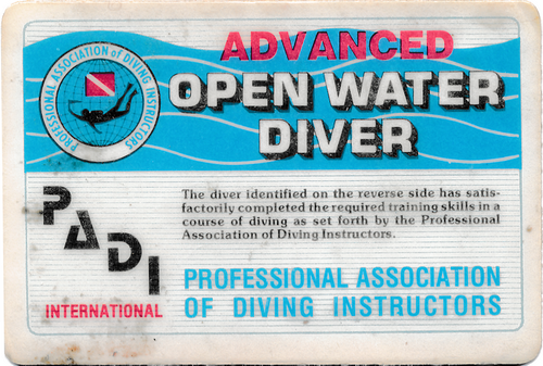 Dive Card front