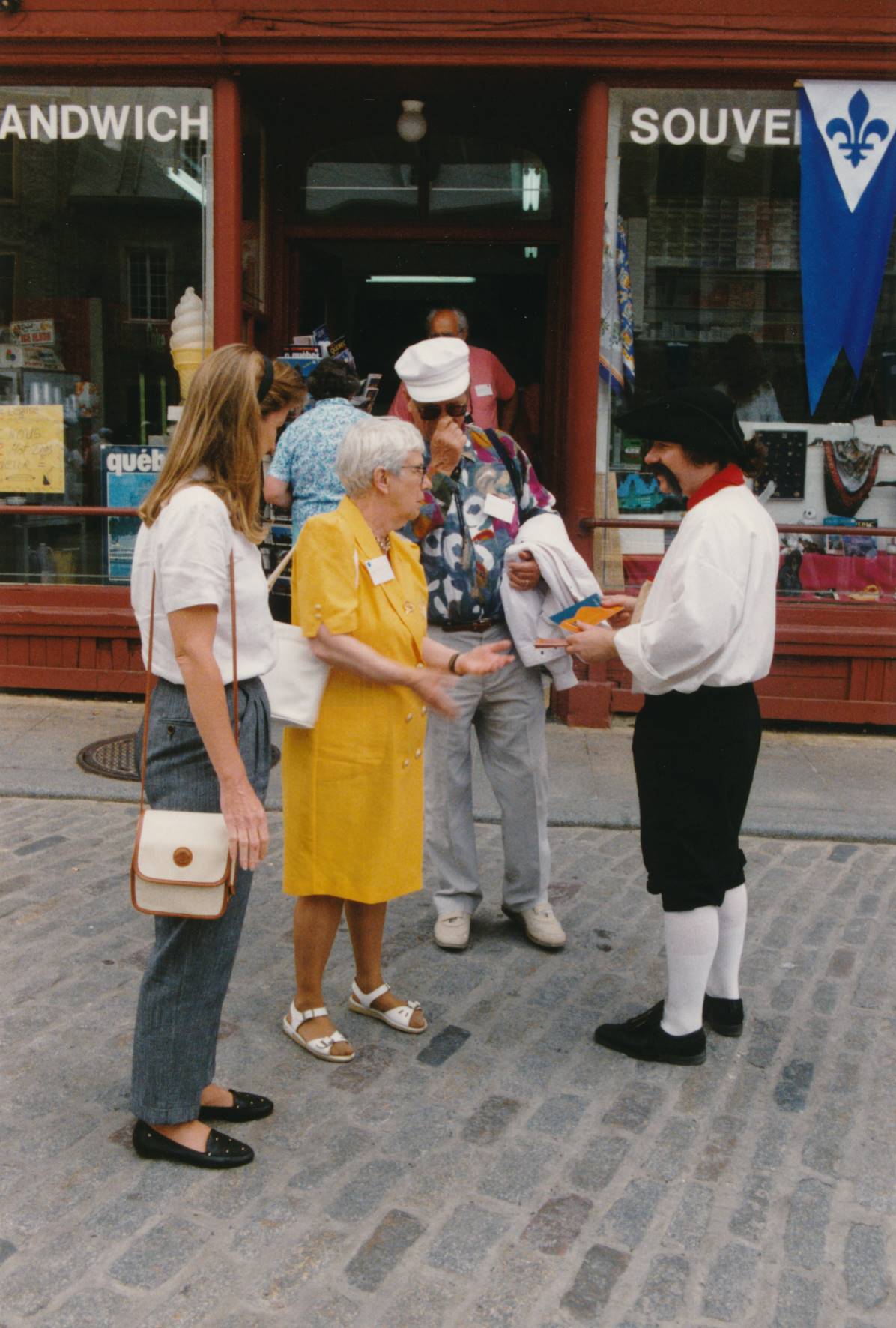 Julie, her mother and father in Quebec