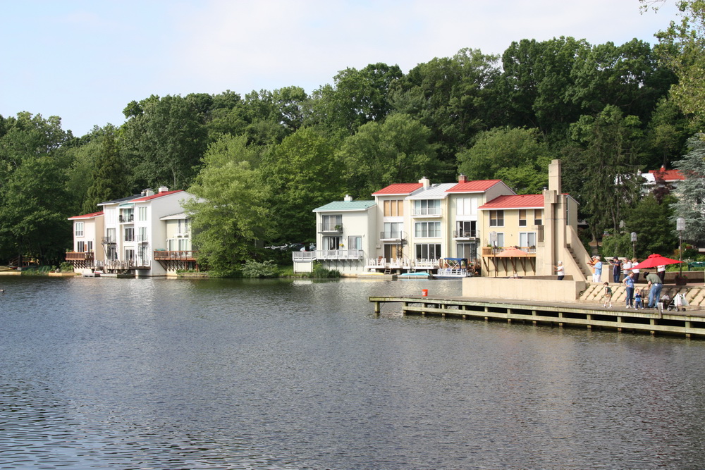 and look back across the lake