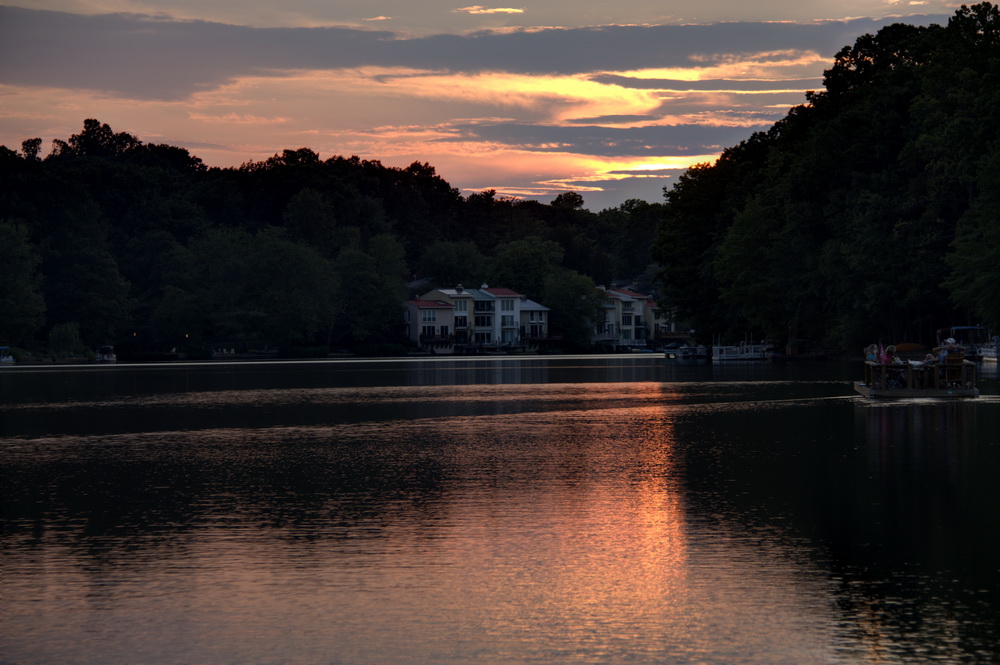 leaving the lake aglow