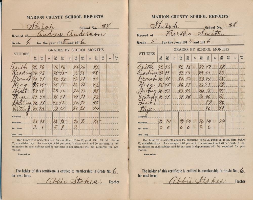 Andrew Anderson, Bertha Smith