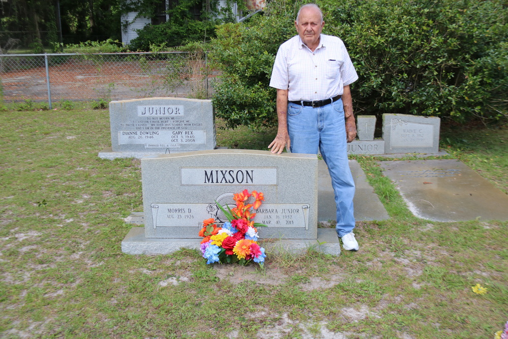 Dad at cemetary