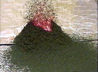 ammonium dichromate burning