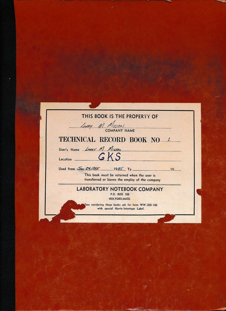 GKS Lab Book