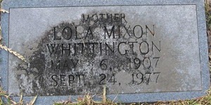 Mixon, Lola Whittington