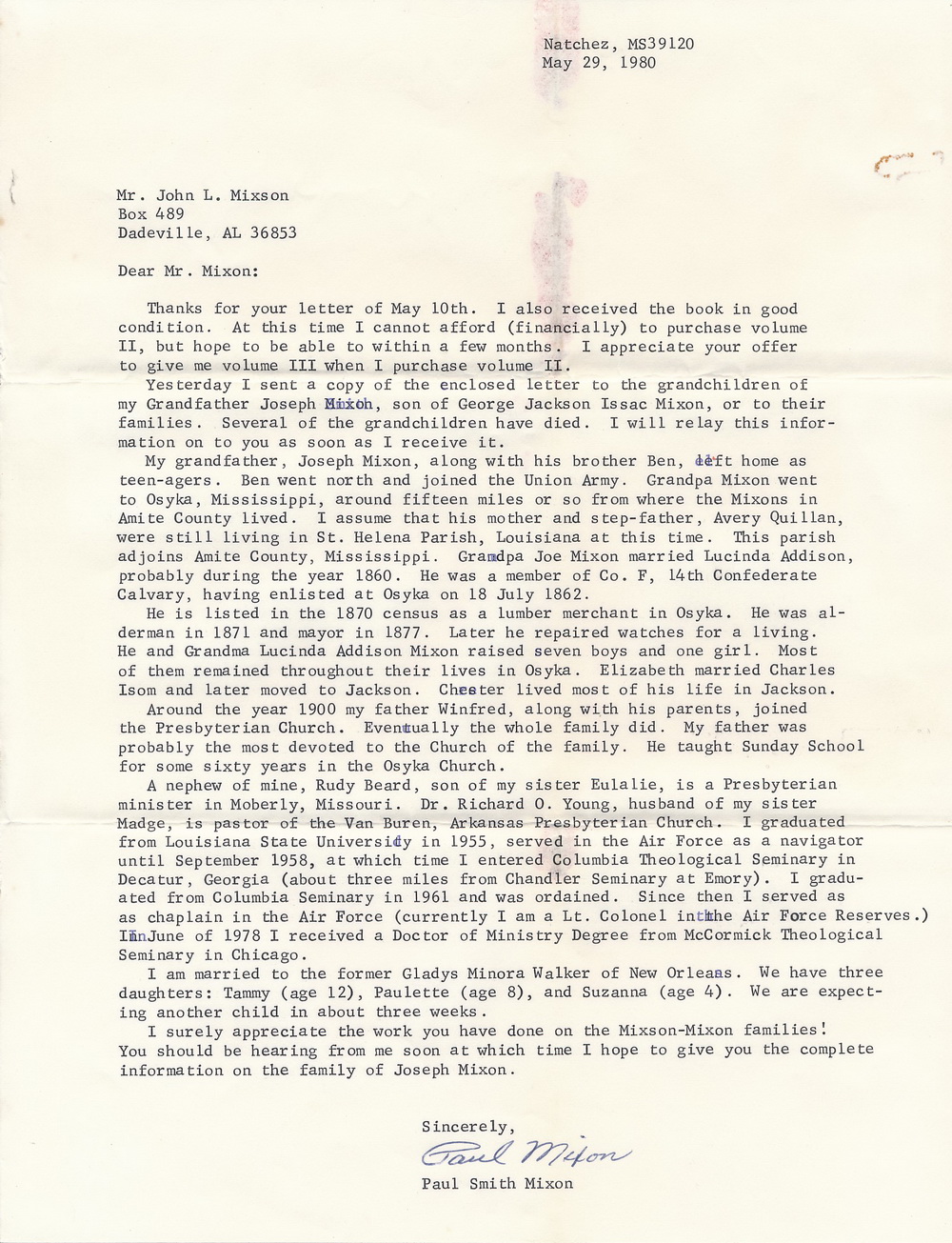 Text, letter