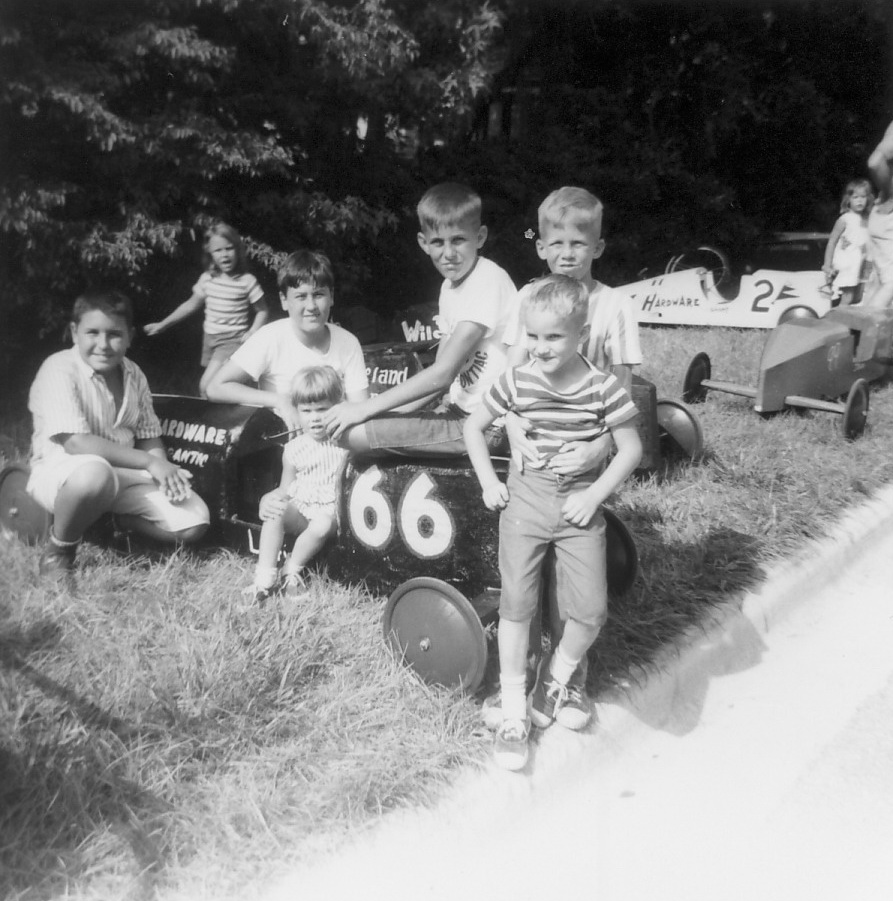 Me with my car and neighborhood kids