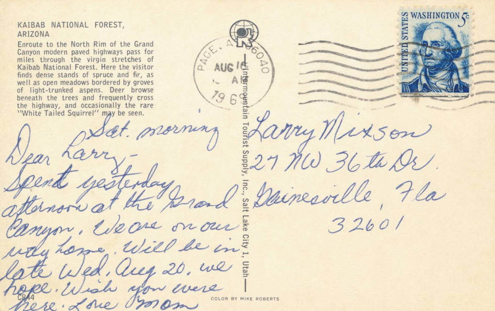 Kaibab National Forest Postcard