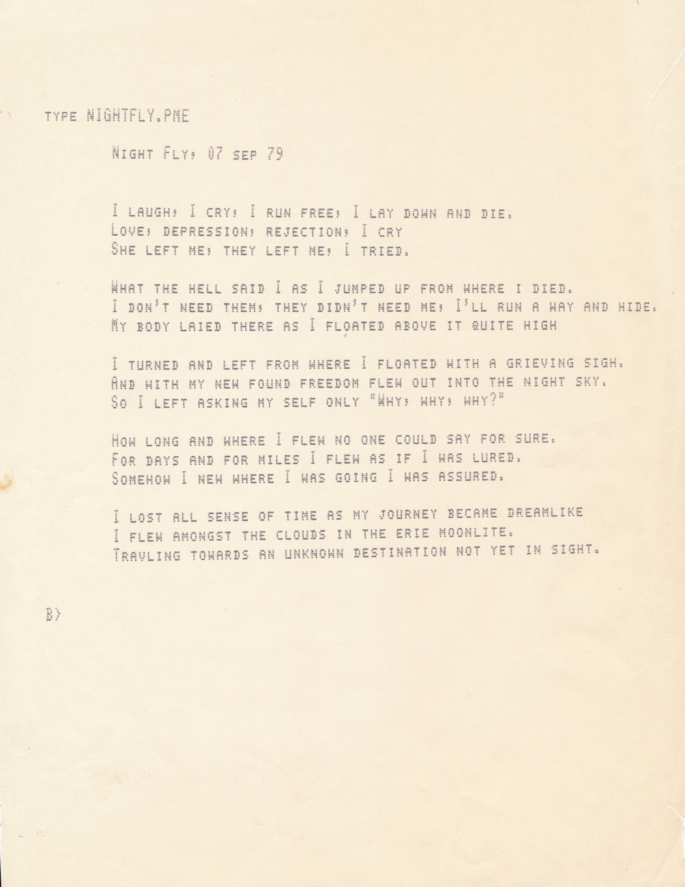 Poem - Night Fly