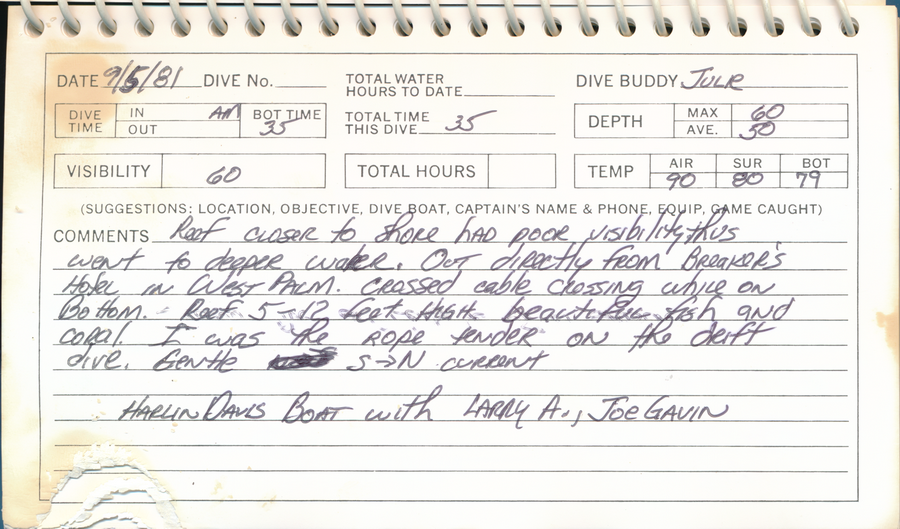 Dive Log