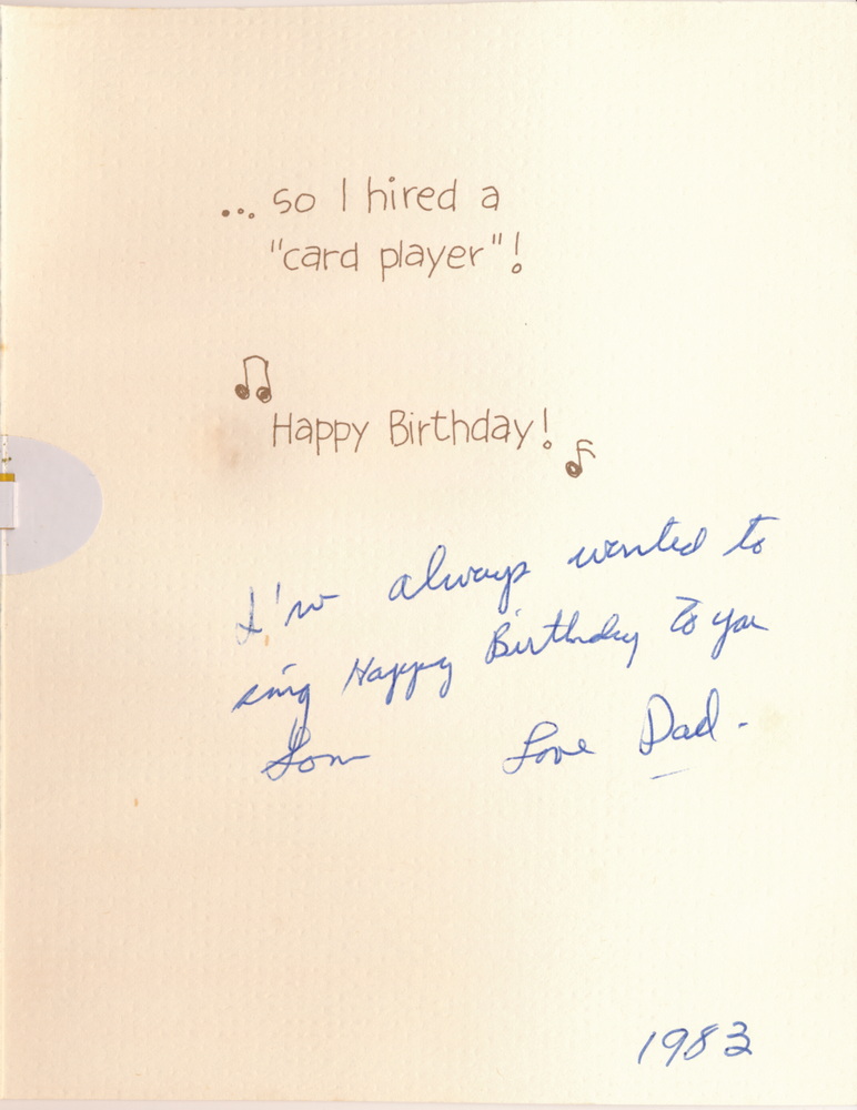 Birthday Card from Dad