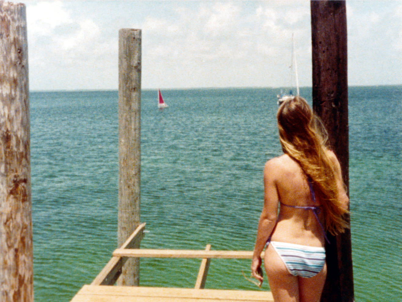 Julie on dock