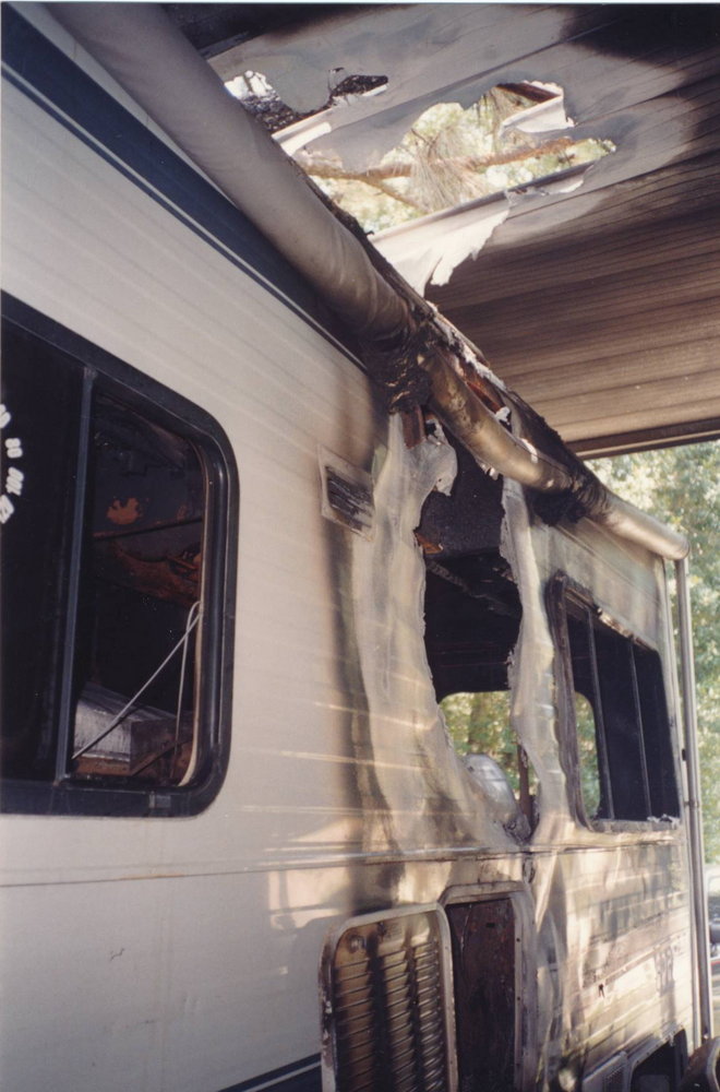 Motor home fire