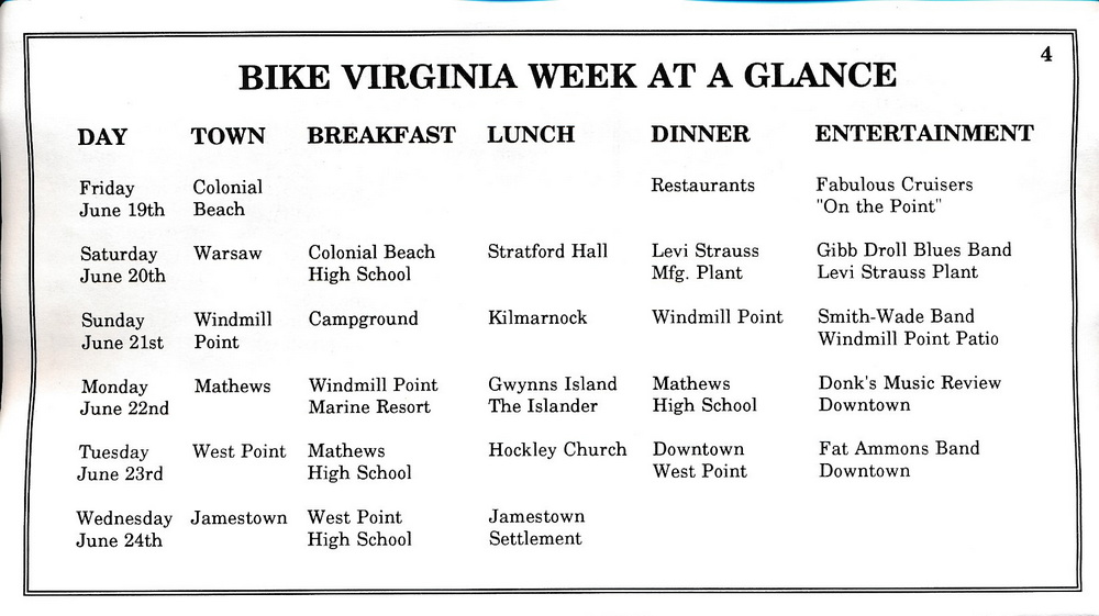 Week at a Glance