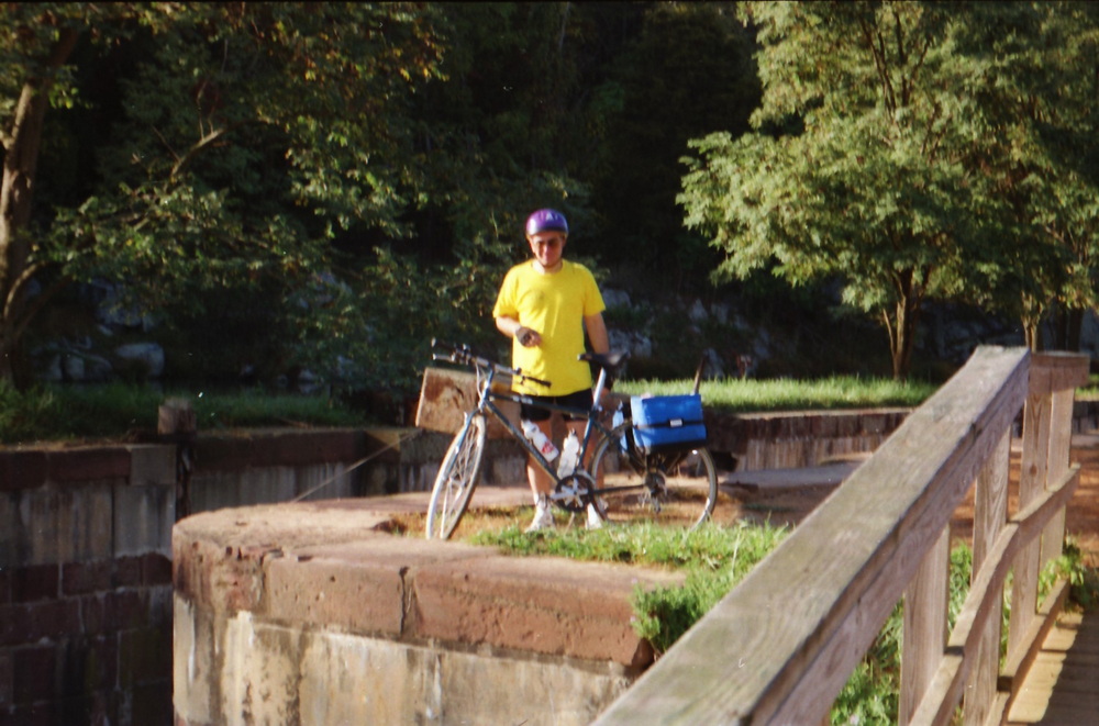 As we head west the elevation rises and we pass several locks which once raised and lowered barges on the canal