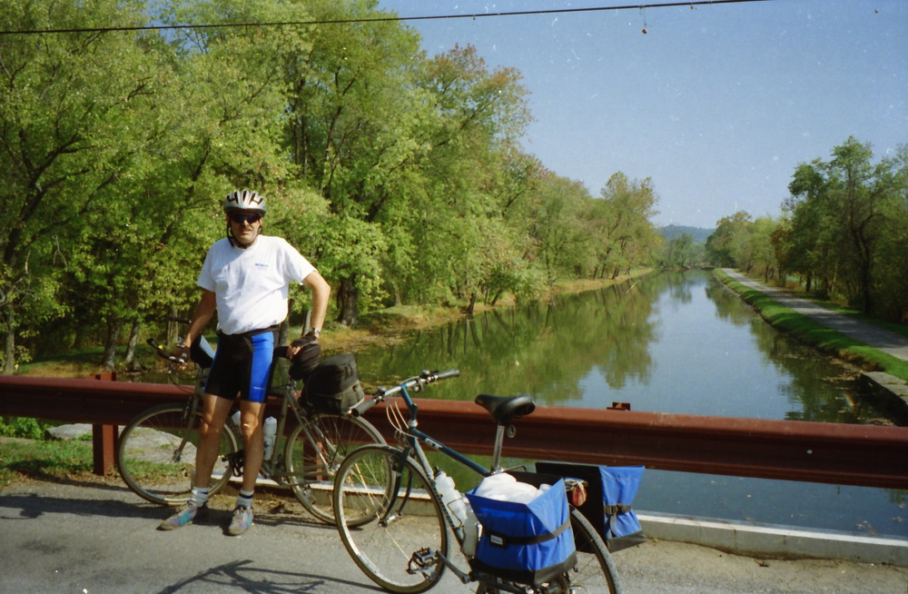 Me at a bridge over the canal.