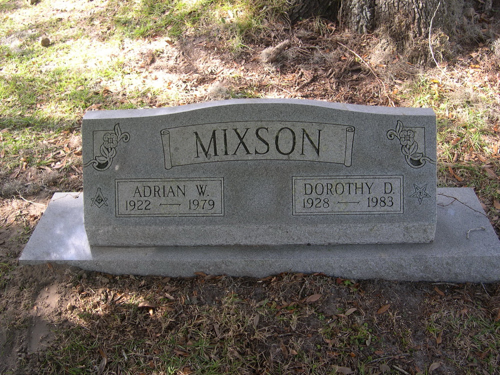 Dad's brother, Adrian and his wife buried near by.