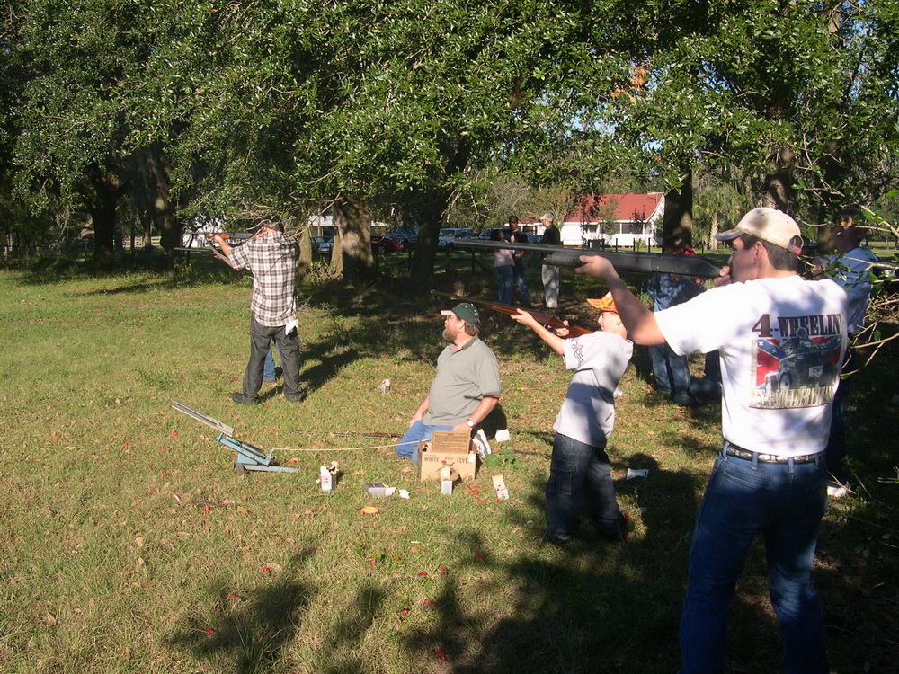 Skeet shooting at Thanksgiving