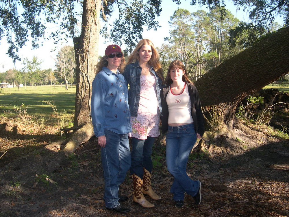 Sister Beth with daughters Coral and Katie
