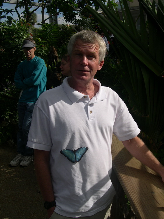 David at the University Butterfly garden