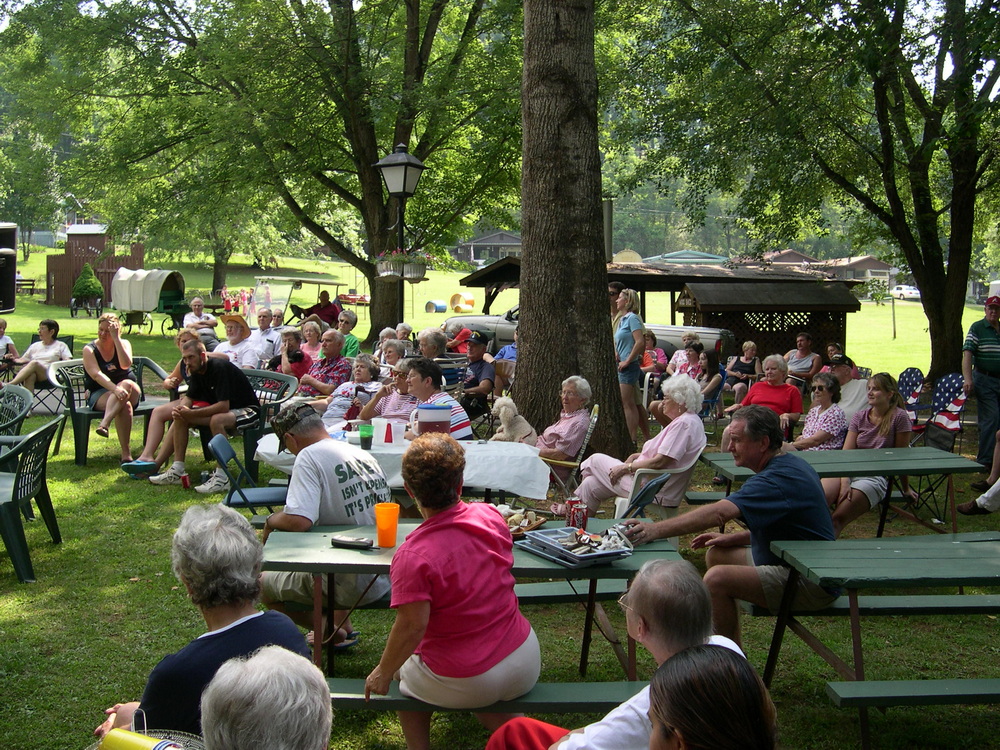 The people are enjoying the music