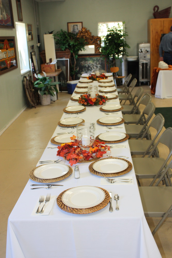 The tables are set....