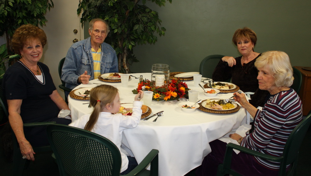 girl, Aunt Sue, Uncle Jimmy, Aunt Carole, ?