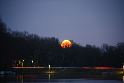 Full Moon Over Lake Anne