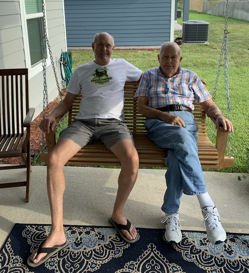 Me and Dad in swing