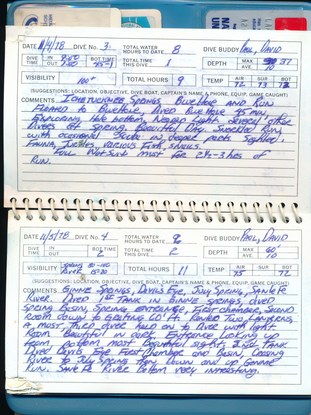 Dive Log