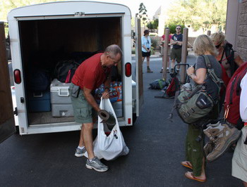 Loading to leave